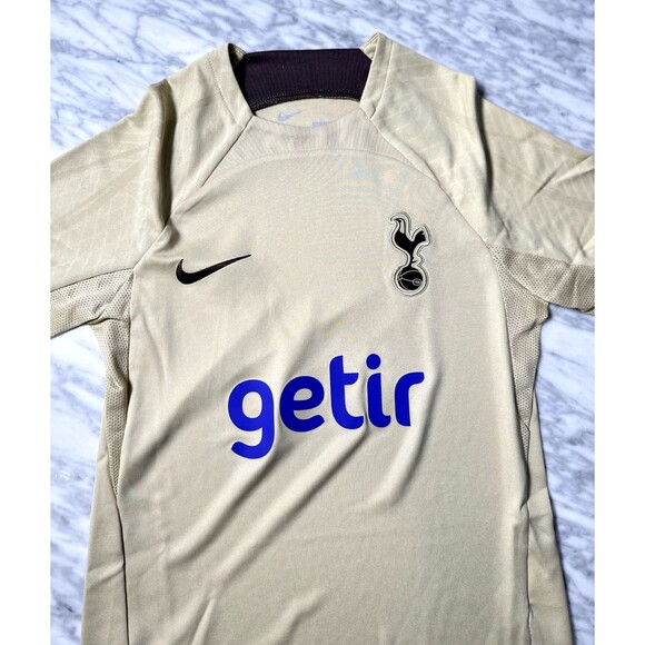 Nike Tottenham Hotspur Jersey Kids Medium Gold 23 24 Strike Soccer Futbol NEW - Picture 5 of 9